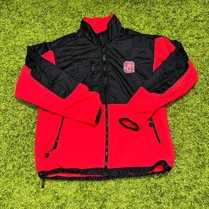 NC State Wolfpack Full Zip-up Fleece Jacket Sz Large (25x26)